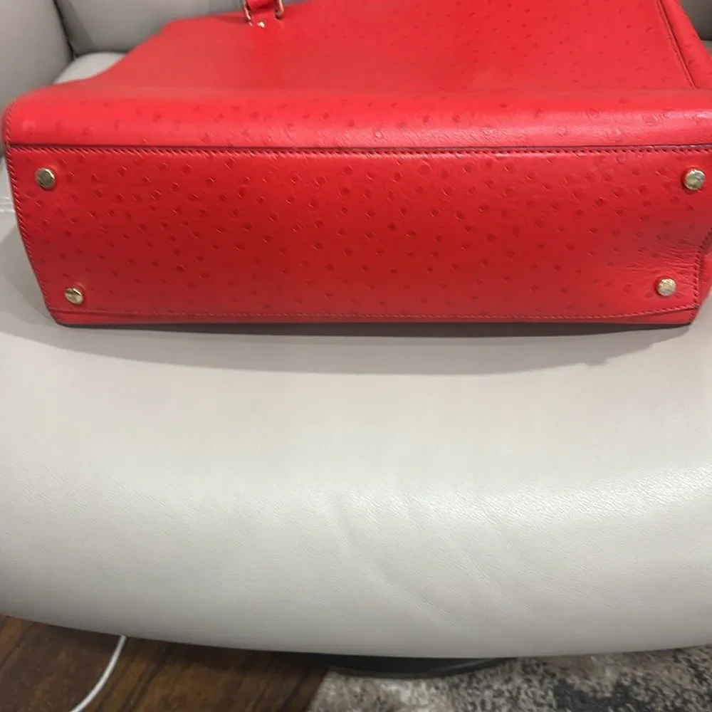 NWOT  Kate Spade Bristol Drive Ostrich Elissa- Cherry Liqueur (Red)